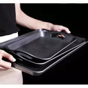 사각 손잡이 카페 쟁반 업소용 트레이