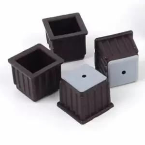 4P 갈색 사각 의자캡 의자다리커버 식탁의자소음방지