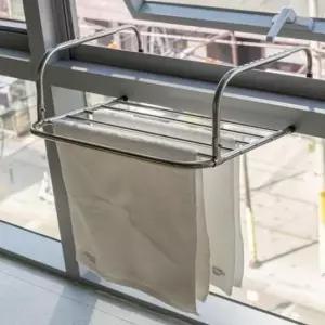 실내건조대 빨래 건조대 창문 창틀 건조대 공간활용 이동식 수건 걸이