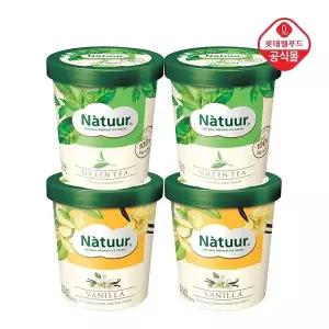 [신세계라이브쇼핑]나뚜루 파인트 녹차 474mlx2개+바닐라 474mlx2개