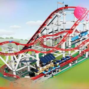 롤러코스터 구슬굴리기 장난감 롤링볼 세트 레일블록 롤링