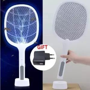 SW 수동 자동 전자동모기채 모기유인 전자동모기채 스텐드모기채 전기모기채 usb충전 파리채 모기트랩