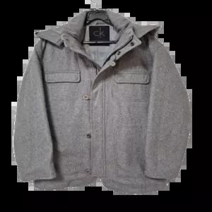 캘빈클라인 램스울 정품 남자 겨울 남성 후드모직하프코트자켓100