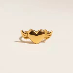 24K 순금 프리미엄 하트 돌 반지 첫돌 백일 기념 아기 선물 0.5g