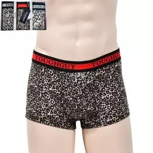 뛰어난 착용감 남성 3매입 사방스판 드로즈 ZF 호피패턴 고신축 사방스판 뛰어난 착용감