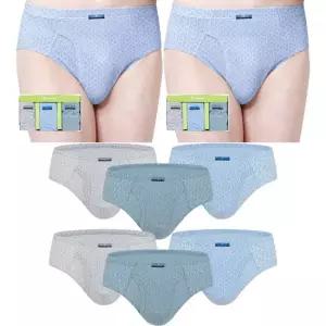 남자삼각팬티 40수 순면 브리프 소변구 맥시 6매세트