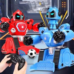 JJRC R30 원격 제어 전투 로봇 두 부모-자식 대화 형 어린이 복싱 선물을위한 더블 싸우는 장난감 축구 DIY