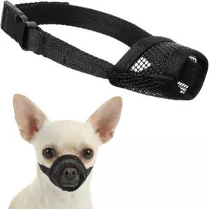물림 방지를 위한 작은 개 입마개 짧은 주둥이 그루밍 및 수의사 방문을 조절 가능한 메쉬 치와와 시즈와