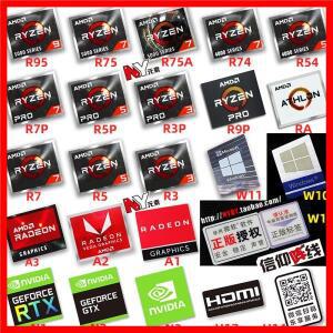 기존 AMD Ryzen Ruilong R9 R7 R5 R3 5000 시리즈 CPU 컴퓨터 스티커 노트북 라벨