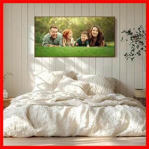 맞춤형 캔버스 인쇄 개인화된 사진 대형 가로 포스터 가족 생활 애완동물 풍경 결혼식 생일 홈 데코