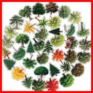 10/30/56pcs 투명 자연 숲 나무 스티커 녹색 식물 풍경 데칼 노트북 물병 전화 낙서