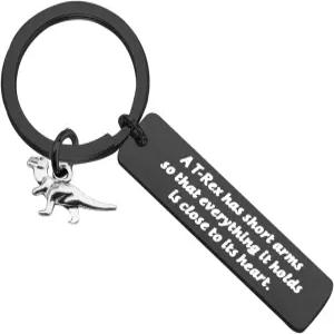 BAUNA 공룡 열쇠고리 동물에게 보석을 선물하다