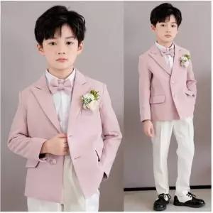 꽃보다핑크 주니어 남아 화동 핑크 정장세트 유아 연주회 화동어린이남아연주회4종세트 160