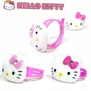 유아반지 헬로키티 얼굴 스틸 반지 유아동 쥬얼리 1개