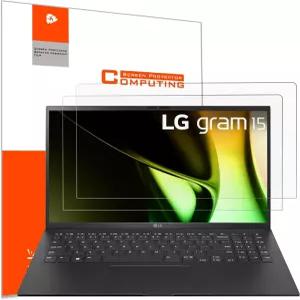 LG 그램 15용 YINOVEN 2팩 15.6인치 안티 글레어 스크린 프로텍터 (모델 15Z95P/ 15Z95N/ 15U70P/ 15Z90P/