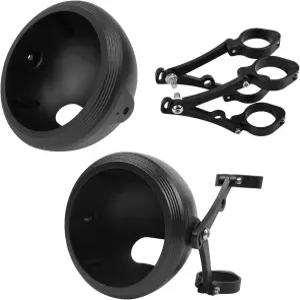 CNC 측면 장착 브래킷이 있는 일반 5.75인치 모터사이클 헤드라이트 하우징 버킷 36-40MM 포크 튜브 홀더