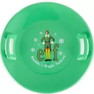 미끄러운 레이서 헤비 듀티 내한 다운힐 프로 플라스틱 야외 겨울 접시 손잡이가 달린 눈썰매 (버디 ELF-1