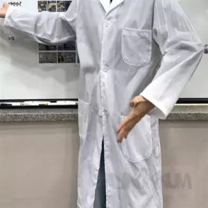 디노꿈 흰색 가운 S 화학실험복 실습가운