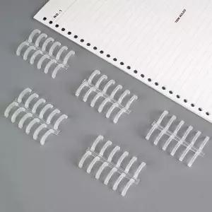 6공 스프링 셀프 제본 바인더 루즈링 클리어
