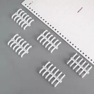 6공 스프링 셀프 제본 바인더 루즈링 화이트