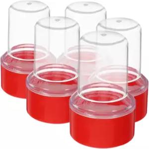 Angoily 원형 플라스틱 스탬프 홀더 용기 튼튼한 사무용품으로 정리 학교 및 비즈니스용 우아한 디자인