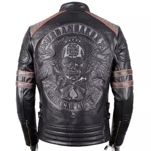 바이크 소가죽 오토바이 라이딩 블랙 3XL 가죽자켓 남자