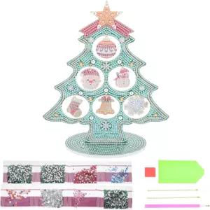 JOINPAYA 크리스탈 자수 키트 크리스마스 트리 DIY 스티칭 세트 카툰 장식 모자이크 공예를 위한 홀리데이
