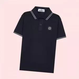 스톤아일랜드 키즈 어린이 남아 로고 패치 반팔 폴로 셔츠 남방 티셔츠 상의 801621348 V0020 14 4579938