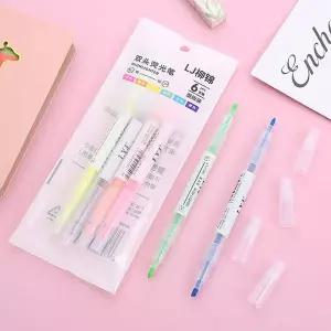 파스텔 형광펜 암기펜 필기구 6색 세트 M13168