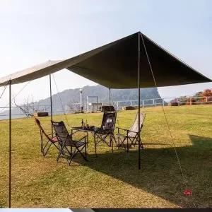 [골드스마일]캠핑 타프 블랙 렉타 L 텐트 차박 암막 방수 그늘막 캠핑타프스크린
