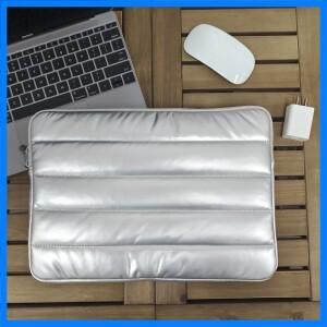 푹신한 노트북 슬리브 13-14인치 여성용 실버 가방 MacBook Pro/Air,9-11