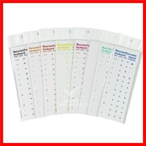 노트북 컴퓨터 PC 먼지 보호를위한 문자 키보드 커버에 대한 범용 러시아어 투명 스티커