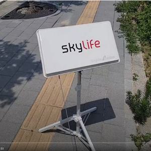 차량용 아웃도어안테나  스카이라이프 사각안테나 차량용위성 캠핑용 위성 TV  수신기 자동차 카라반