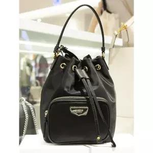 [헤지스](대구신세계)[HAZZYS ACC] 블랙 나일론 혼방 버킷백 HIBA5E303BK