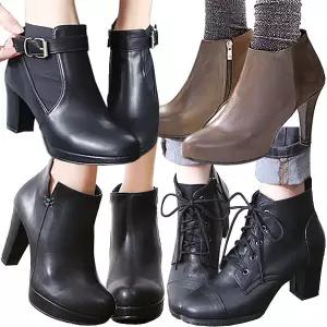 여성 부츠 앵클부츠 앵글 워커 워커힐 통굽 키높이 가보시 스웨이드 삭스 스판 가죽 여자 소가죽 첼시 숏 미들 골지 레이스업 부티힐