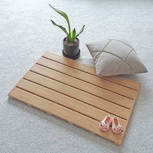 디럭스 욕실발판 대 오크무늬 변기발판 화장실 베란다 생활용품