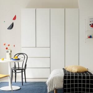 한샘 바이엘 채널 옷장세트 데일리서랍형 140cm~350cm(높이216cm)화이트16종