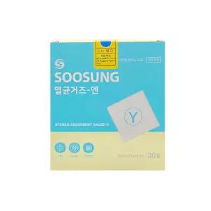 수성 멸균Y형거즈 10cm X 10cm 8겹 5매입 20포 접은 거즈