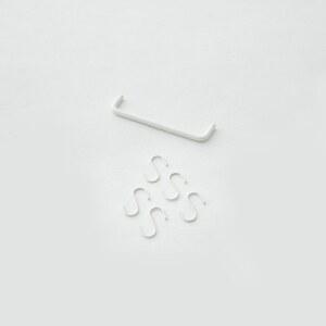 한샘 플롯 타공판용 행거프레임 30cm+S자고리 5개입 (알레 공용)