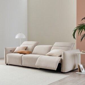 한샘 MVME 플로에 패브릭 전동 리클라이너 소파 4인용(양쪽형) [매장가구]