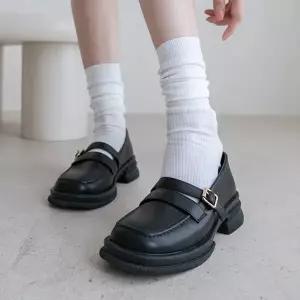 [분홍코끼리] (더블몰드창) 쏘큐트 메리제인 통굽로퍼(4.5cm)