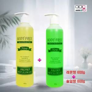 바디오일 아로마 핫 슬림 오일 솔잎향 600g + 레몬향 600g 미미몰