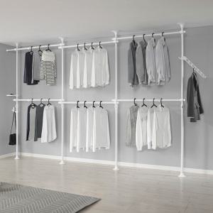 왕자행거 트윈 6단 시스템 드레스룸 행거 992