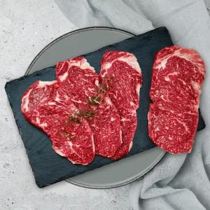 [국제식품] 1+등급 한우 냉장 채끝 400g(구이용)