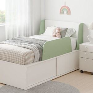 한샘 티오 그로우 슬라이딩 딥 수납침대 SS+가드 (컬러 택1)+샘키즈 매트