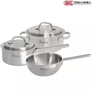 [NS홈쇼핑]한일STS 스플릿 통5중 스텐냄비 후라이팬세트 3종A(편16+양18+궁20)..