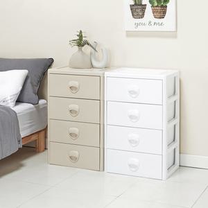 사랑을 담은 하트 4단 서랍장 옷장 정리함 장난감정리함 주방 수납장