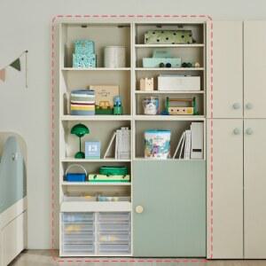 한샘 샘키즈 높은 교구장세트 낮은 도어형 1200