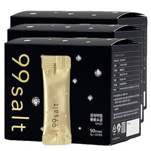 구구솔트 용융소금1000도씨 프리미엄 12시간3gx50포 3개
