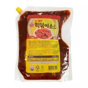 [오뚜기] 오쉐프 떡볶이소스 2kg (스파우트팩) 6개